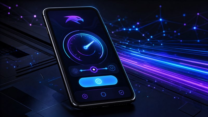 Raptor加速器安卓App操作界面展示